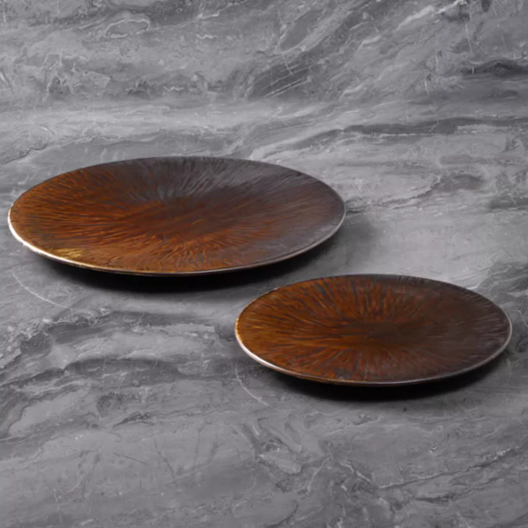ALANIZ Blanc Series Handcrafted Preserved Flower Flat Plate - Image 2