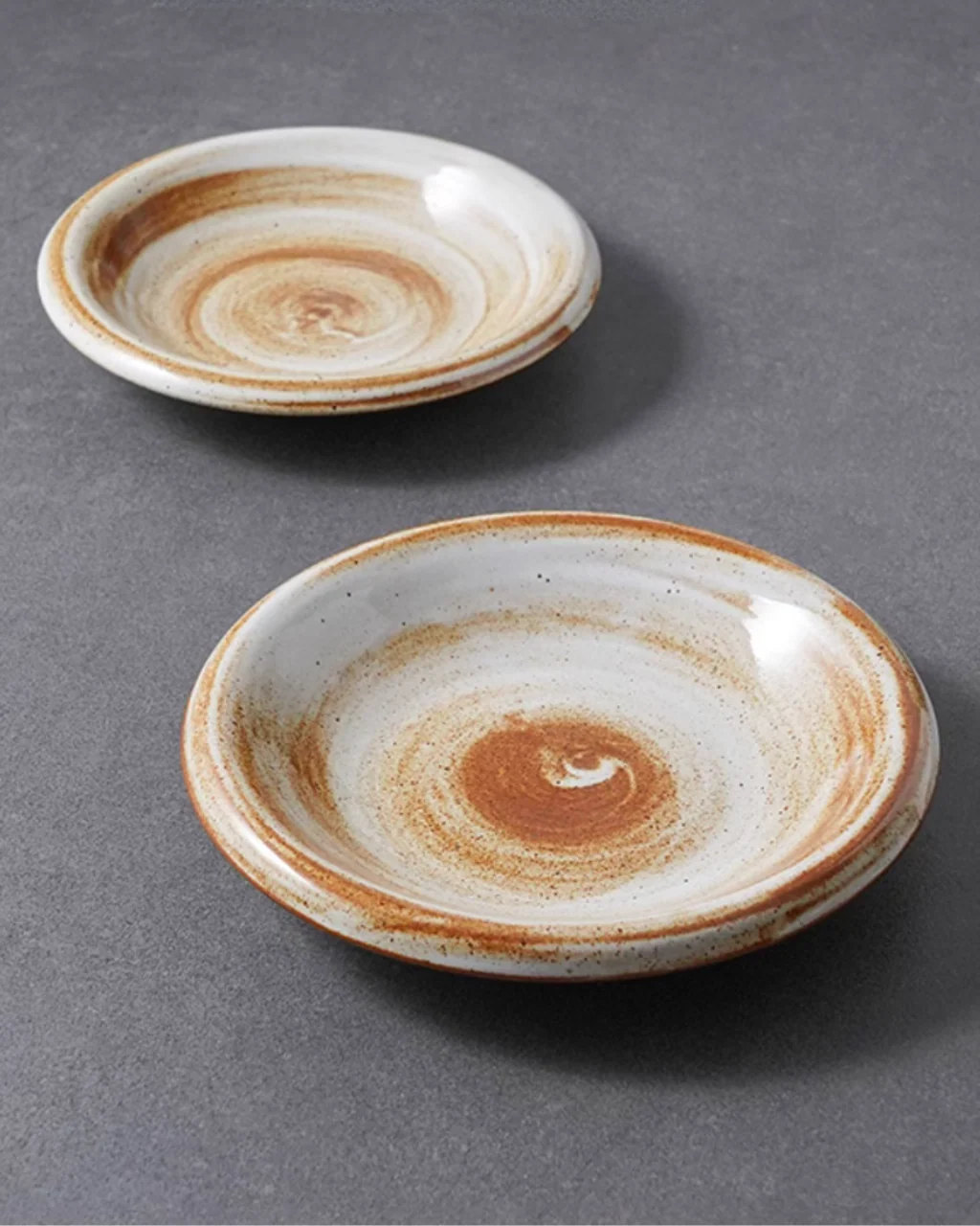 ALANIZ JIN Series Wood-Fired Gloss Rimmed Vintage Plate - Image 2