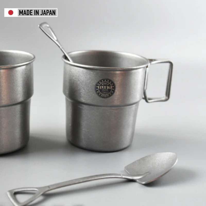 Aoyoshi Stainless Steel Vintage Outdoor Coffee Cup Set - Image 5