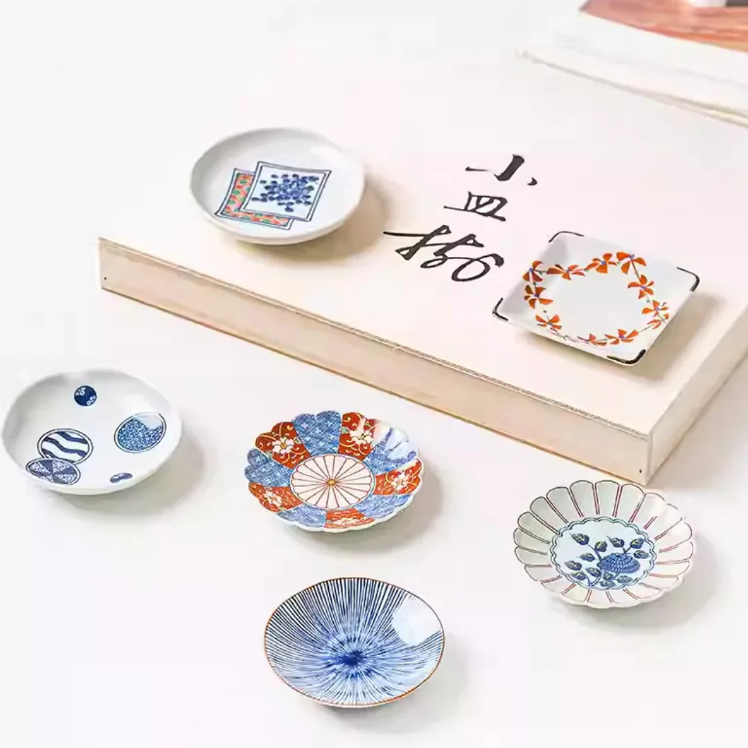 Arita Ware Blue & White Bean Soy Dish - Image 2