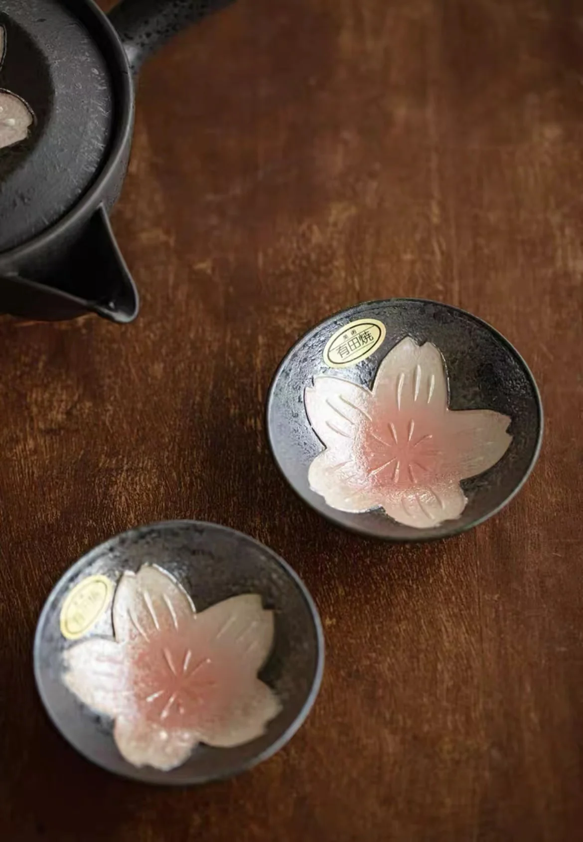 Arita-Yaki Kiln-Transformed Sakura Teapot Set - Image 10