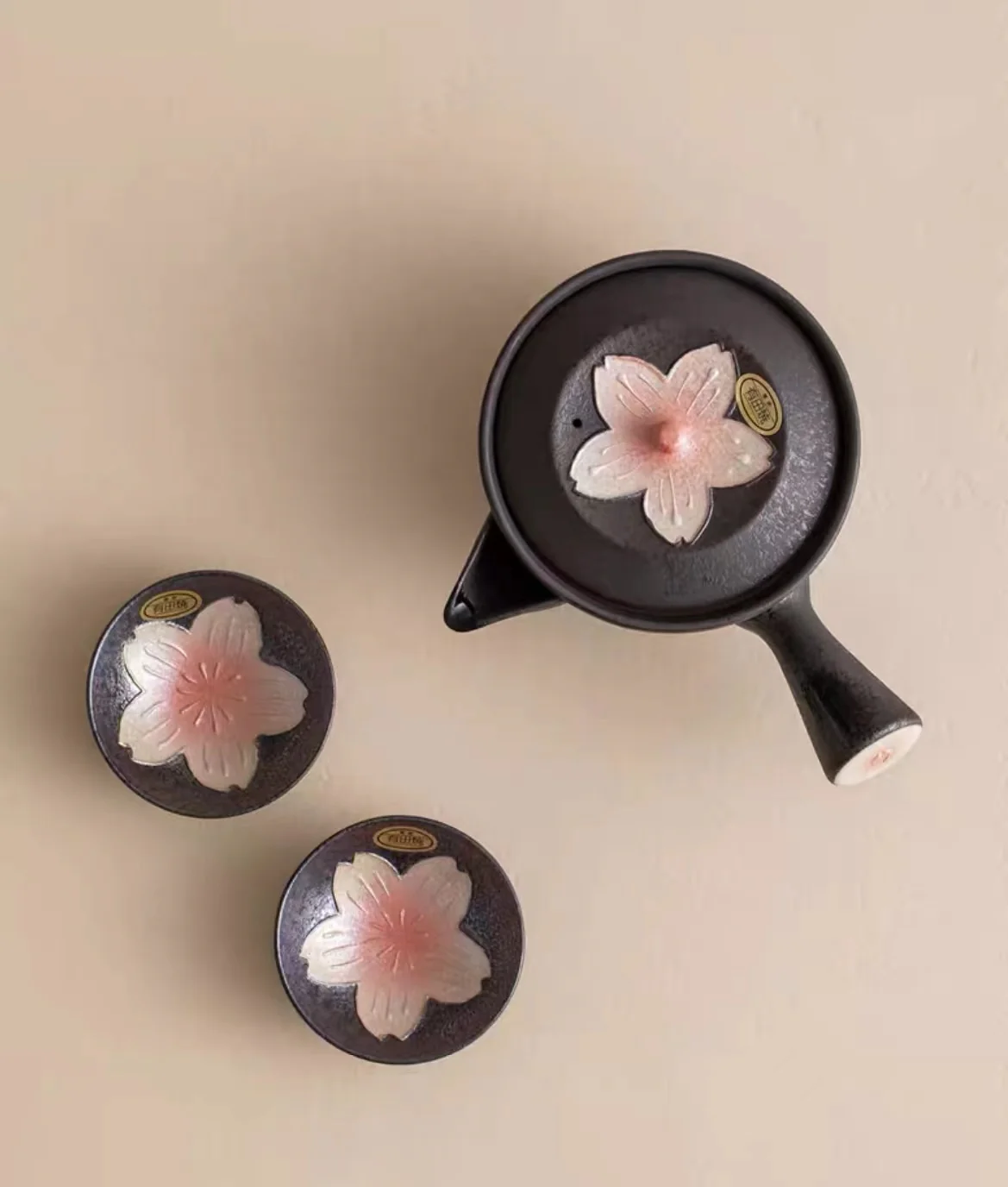 Arita-Yaki Kiln-Transformed Sakura Teapot Set - Image 12