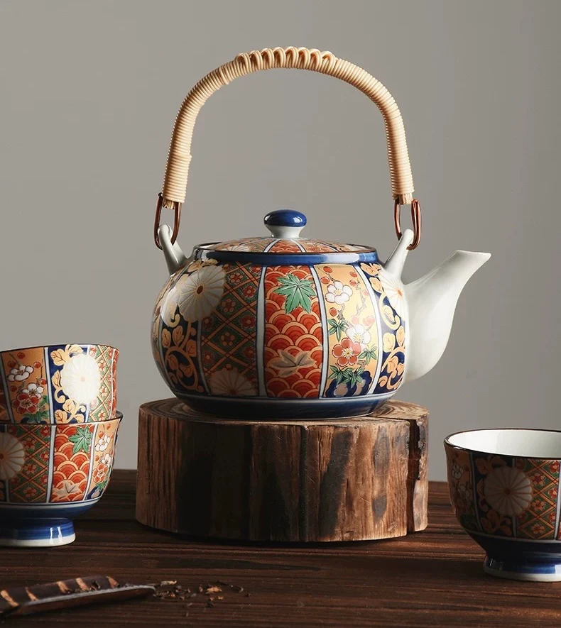 Arita-Yaki Imari Series Handcrafted Japanese Ceramic Tea Cup Gift Set - Image 15