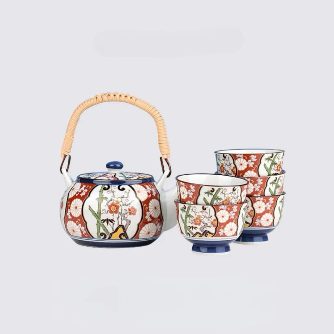 Arita-Yaki Imari Series Handcrafted Japanese Ceramic Tea Cup Gift Set - Image 20