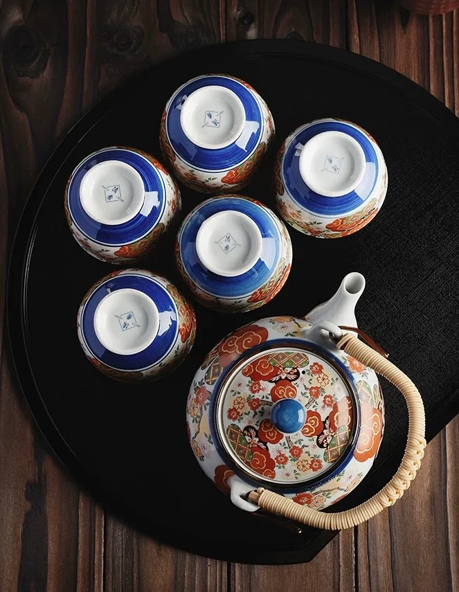 Arita-Yaki Imari Series Handcrafted Japanese Ceramic Tea Cup Gift Set - Image 9