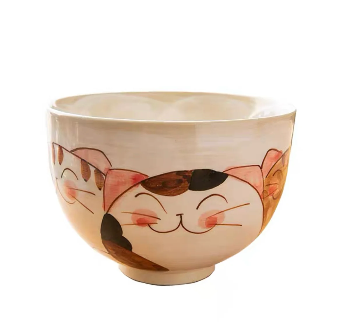 Arita-Yaki Lucky Beckoning Cat Ceramic Bowl - Image 5