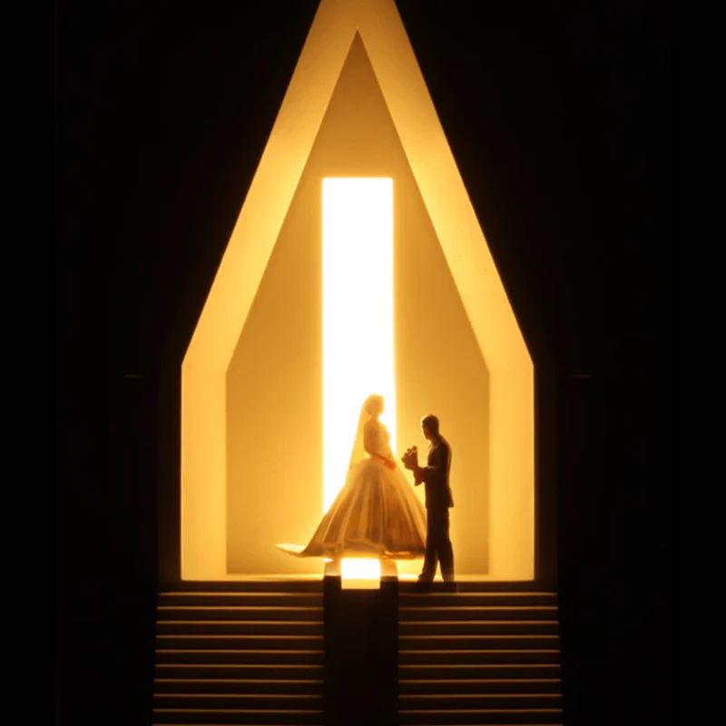 Deisoukoku Aranya Chapel Concrete Table Lamp - Image 5