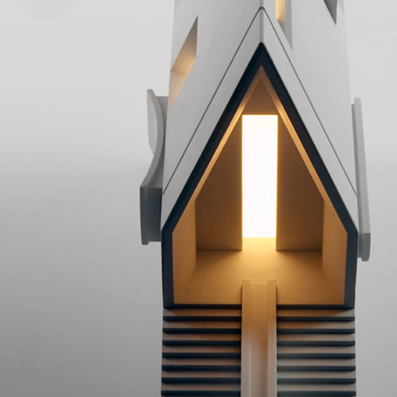 Deisoukoku Aranya Chapel Concrete Table Lamp - Image 6