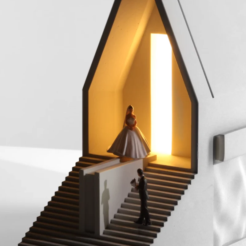 Deisoukoku Aranya Chapel Concrete Table Lamp - Image 8