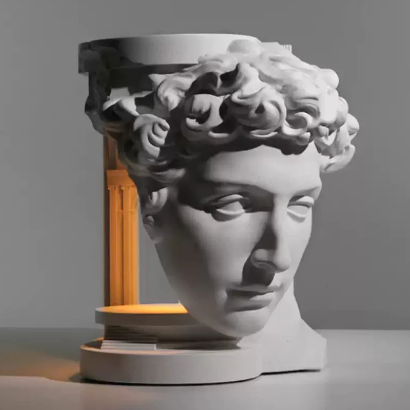 Deisoukoku Giuliano Sculpture Concrete Candle Warmer Lamp - Image 3