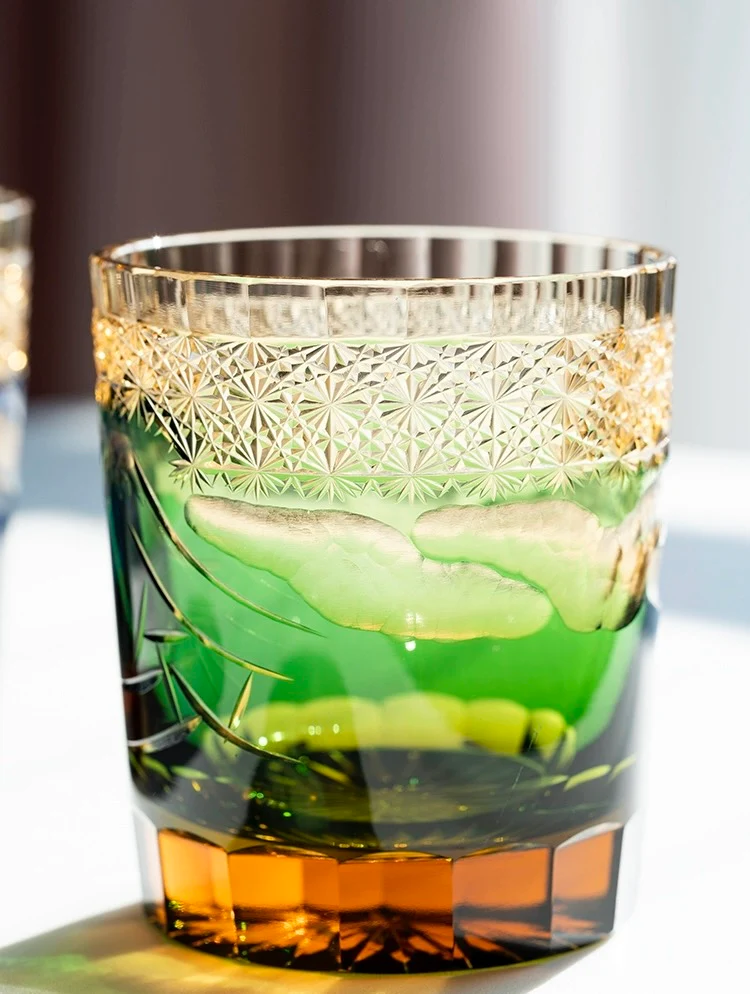 Edo Kiriko Hand-Carved Mount Fuji Whiskey Glass - Image 10