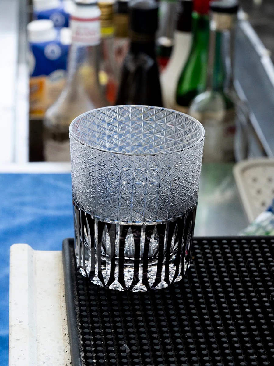 Edo Kiriko Hand-Carved Rainy Night Whiskey Glass - Image 8