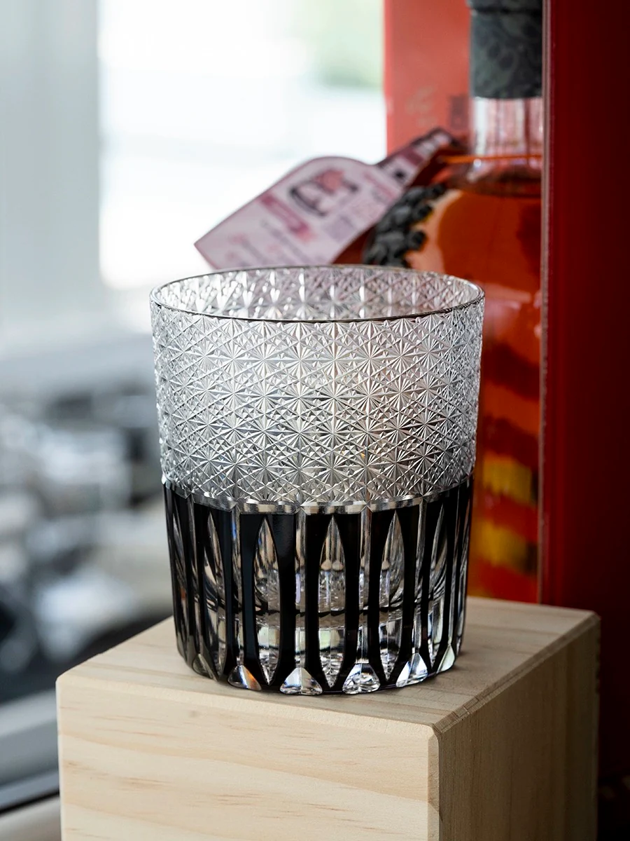 Edo Kiriko Hand-Carved Rainy Night Whiskey Glass - Image 9