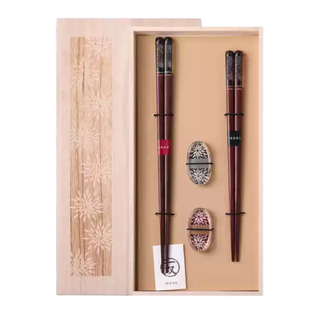 Hakoya Vintage Natural Wood Handcrafted Chopstick Set - Image 14