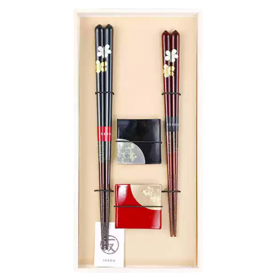 Hakoya Vintage Natural Wood Handcrafted Chopstick Set - Image 15