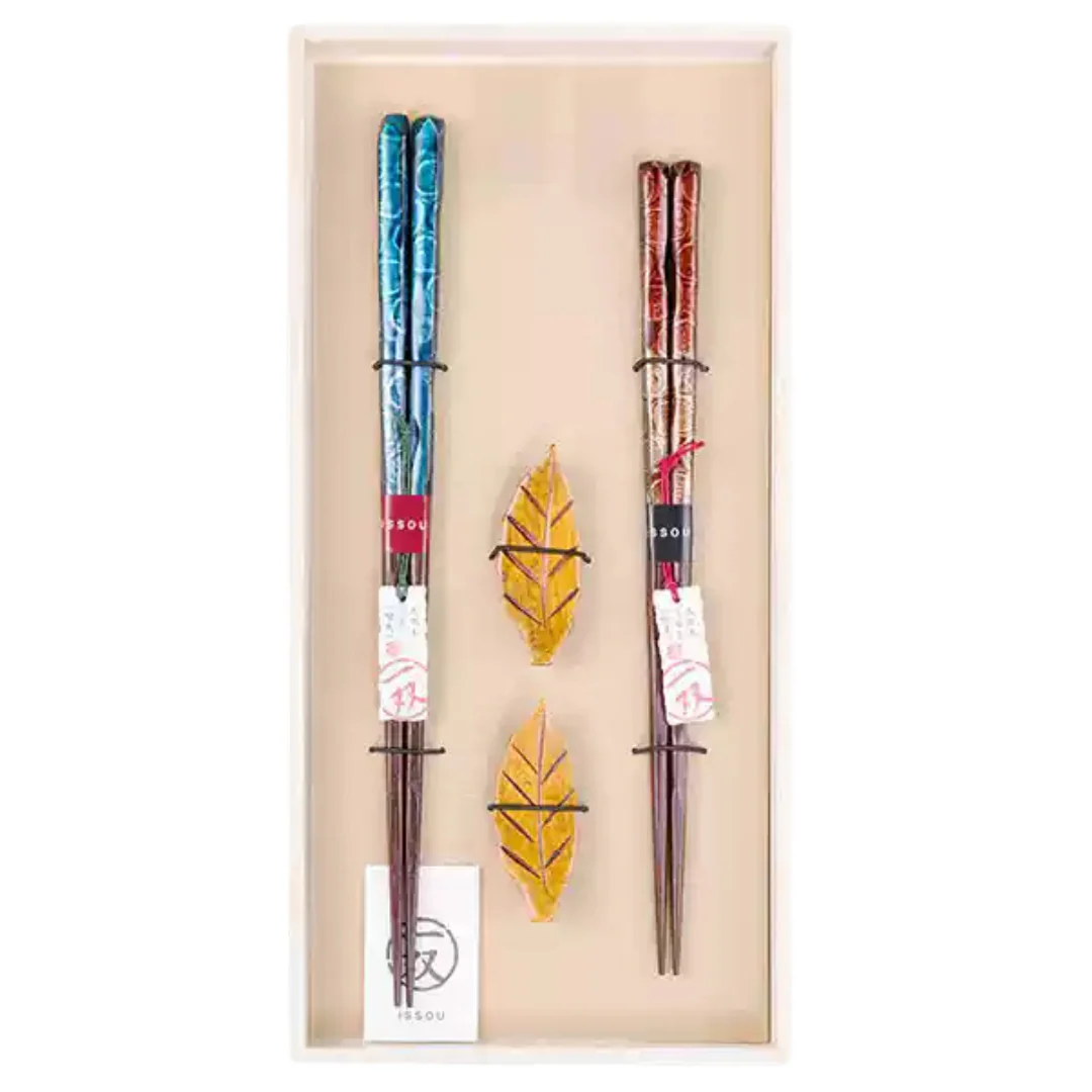 Hakoya Vintage Natural Wood Handcrafted Chopstick Set - Image 16