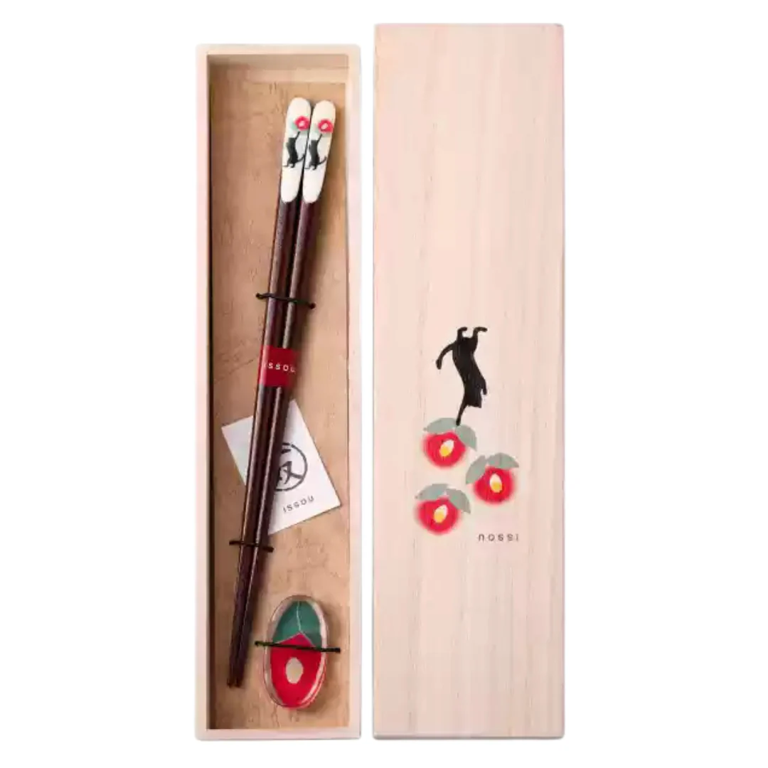 Hakoya Vintage Natural Wood Handcrafted Chopstick Set - Image 18