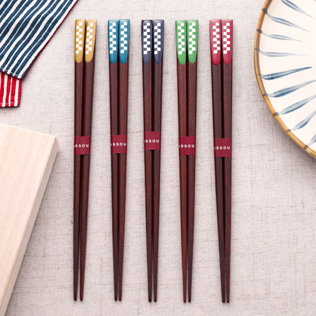 Hakoya Vintage Natural Wood Handcrafted Chopstick Set - Image 8