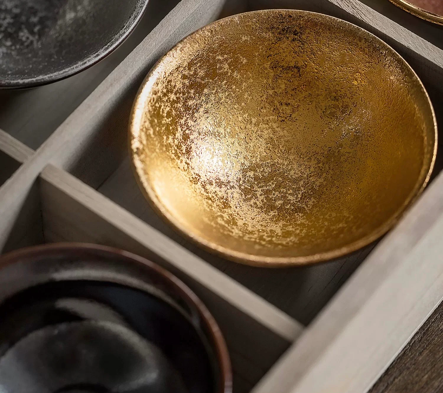 Hasami-Yaki Gold and Silver Tenmoku Chawan Set - Image 9