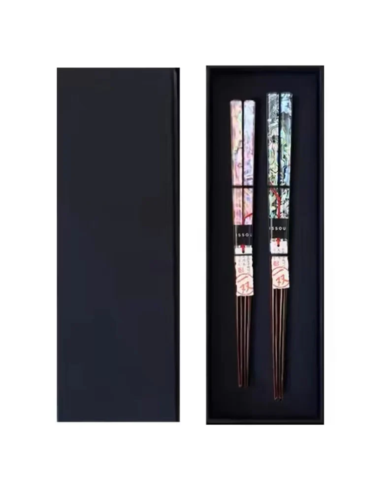ISSOU Handcrafted Shining Pearl Chopstick Wedding Gift Set - Image 10