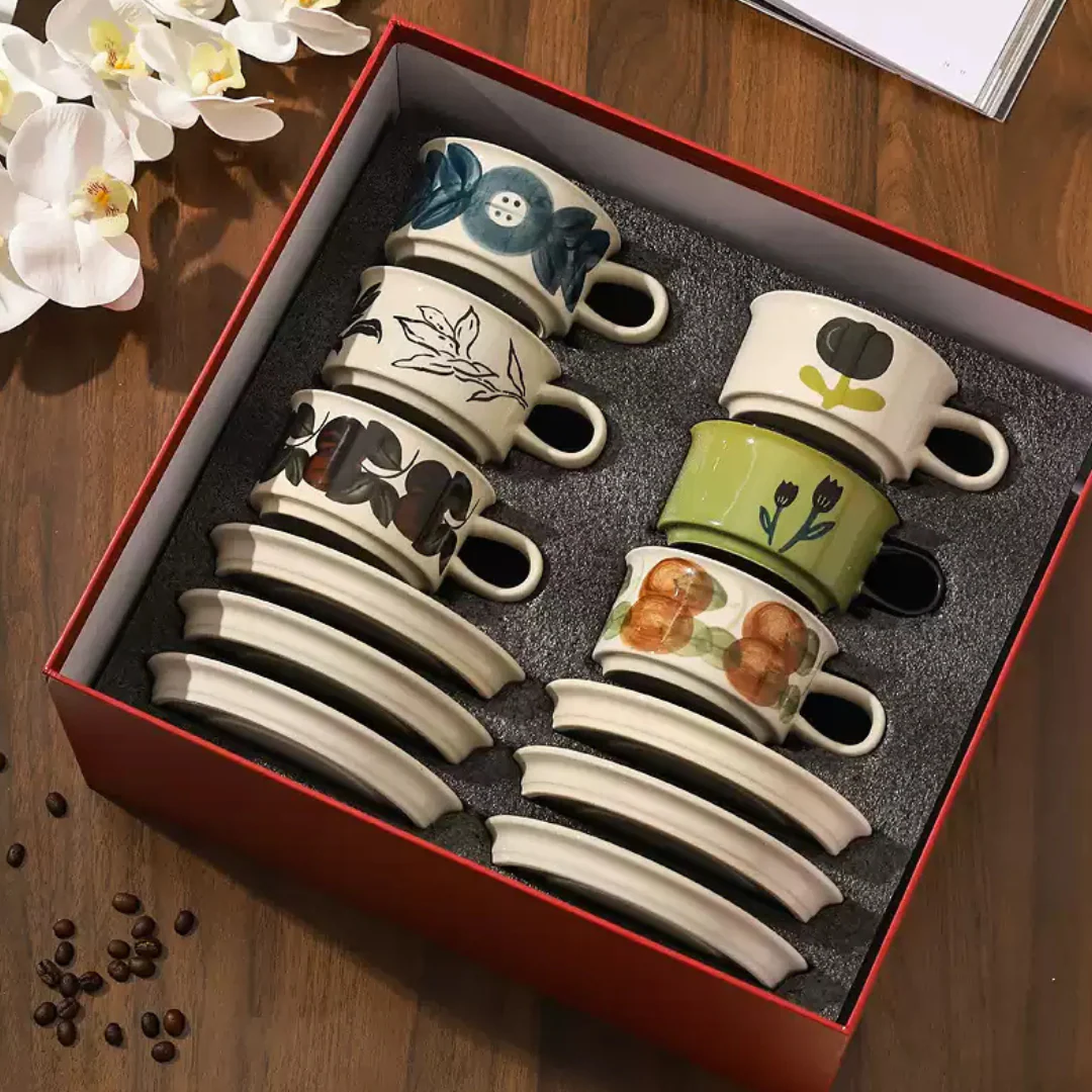 Kawasimaya Vintage Floral Coffee Mug Wedding Gift Set - Image 14