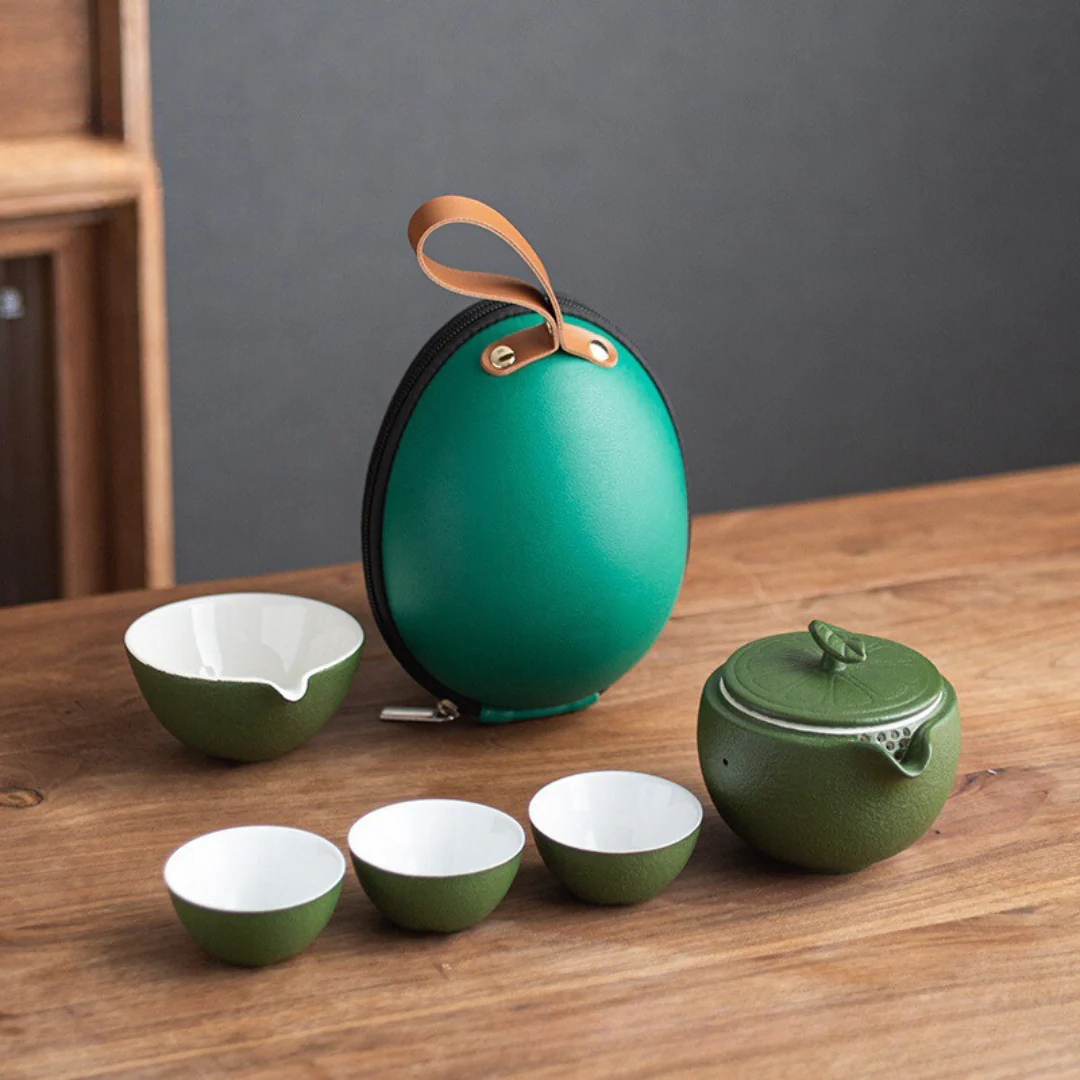 Kishi Orange Portable Tea Set - Image 8