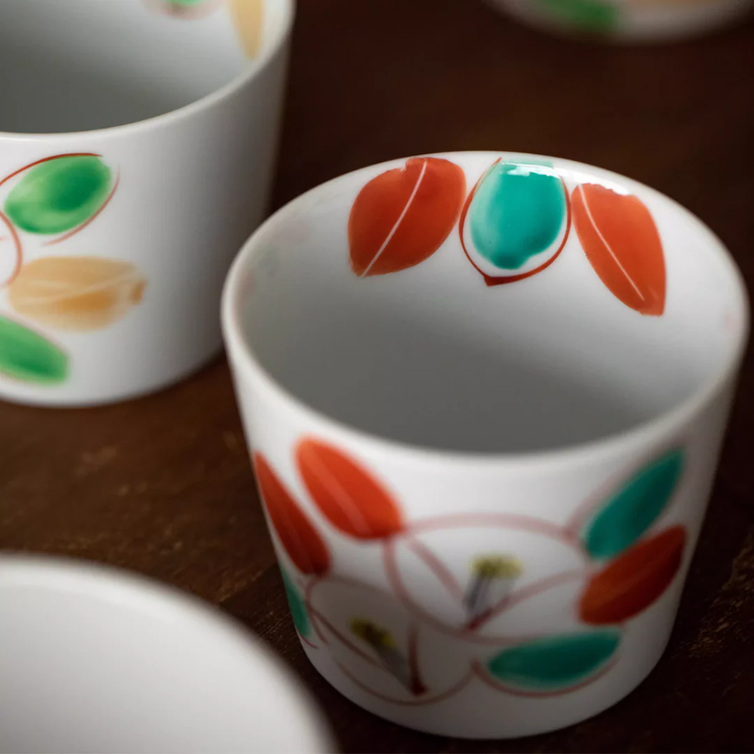 Kurachin Kiln Hand-Painted Moon Camellia Underglaze Tea Cup - Image 5
