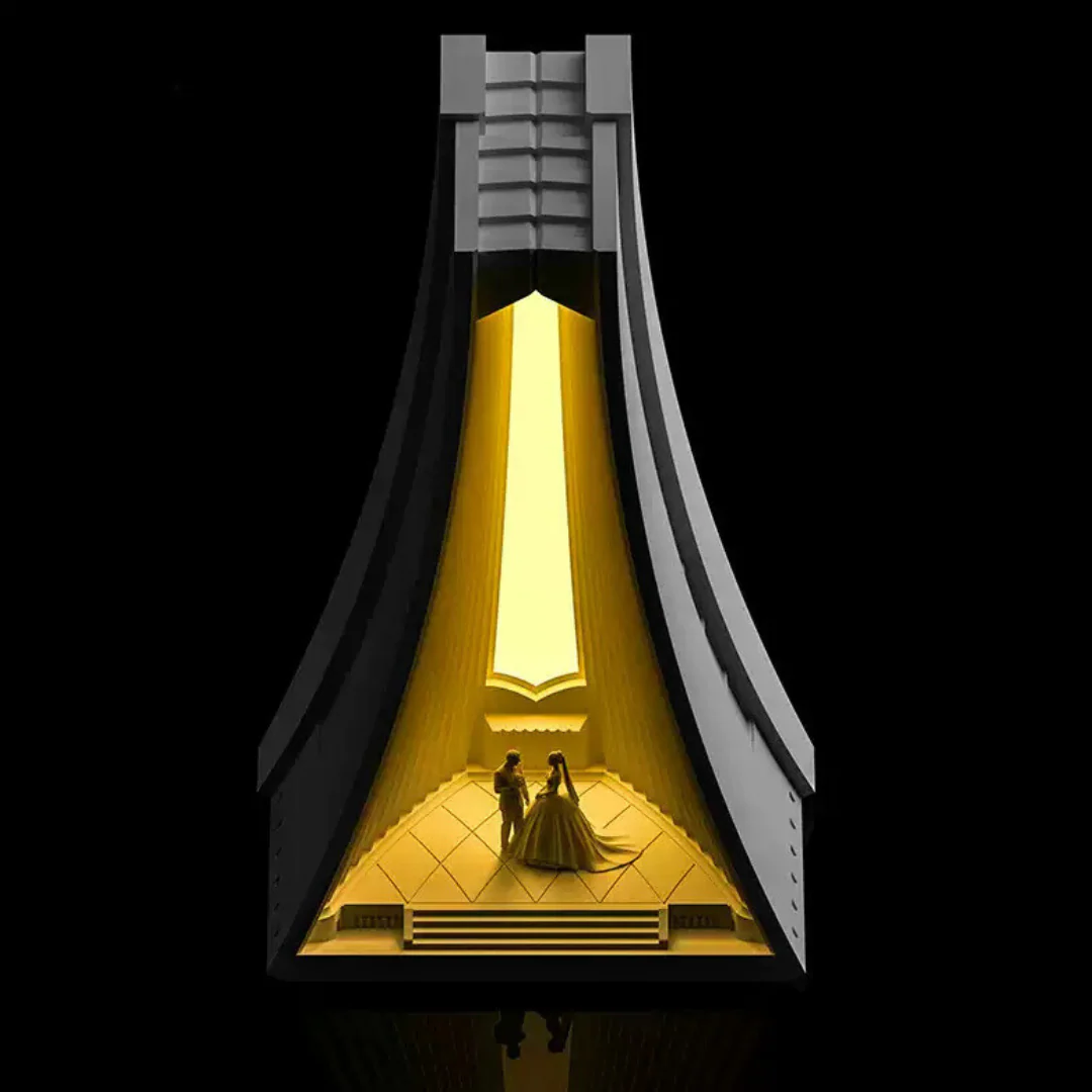 Deisoukoku Luce Memorial Chapel Concrete Table Lamp - Image 4