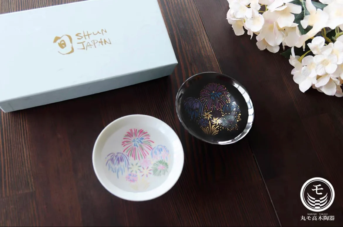 Marumo Takagi Fireworks Cold-Sensitive Sake Cup - Image 3