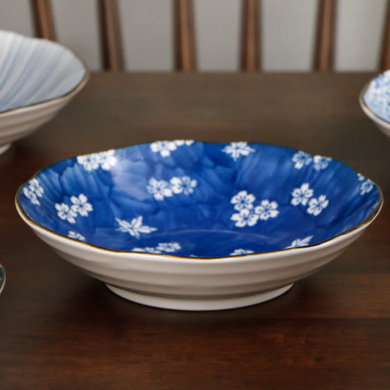 Mino Ware Botanical Series Underglaze Salad Plate - Image 10