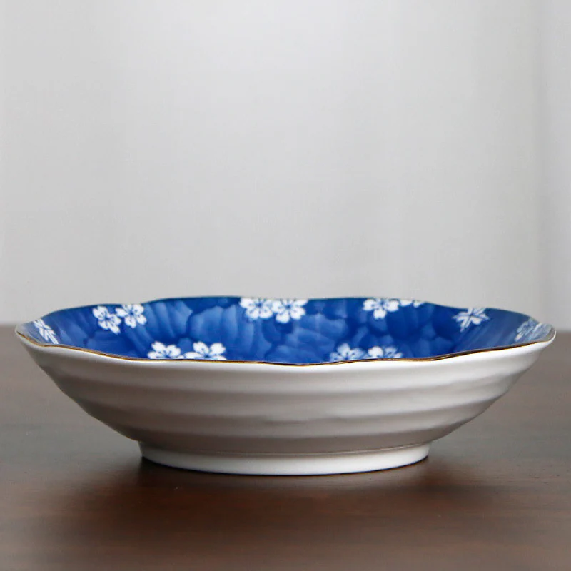 Mino Ware Botanical Series Underglaze Salad Plate - Image 6