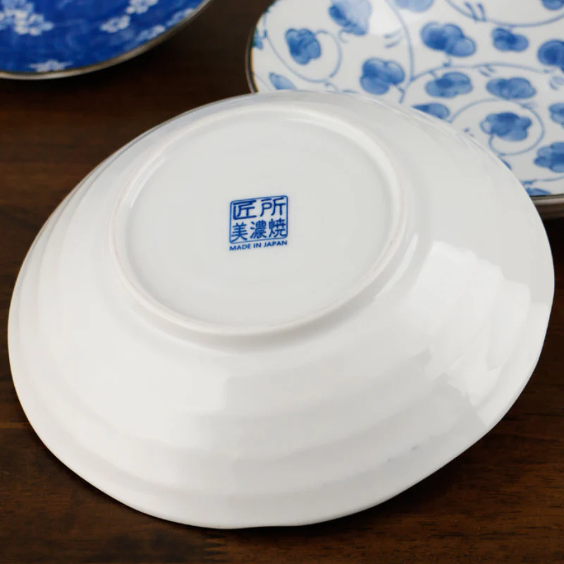 Mino Ware Botanical Series Underglaze Salad Plate - Image 7