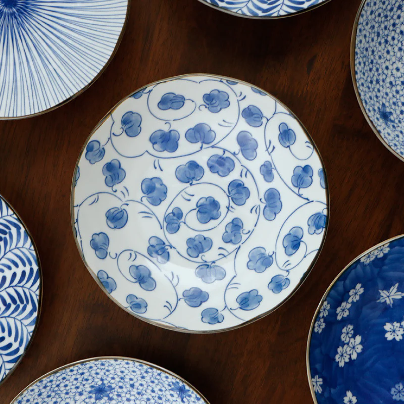 Mino Ware Botanical Series Underglaze Salad Plate - Image 9