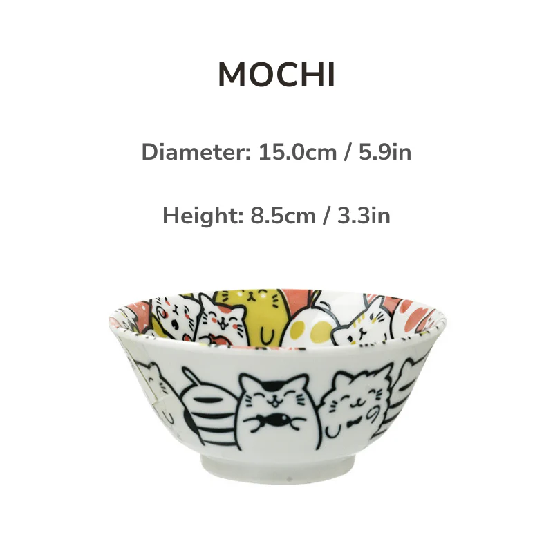 Mino Ware Cat and Dog Series Underglaze Rice Bowl - Image 13