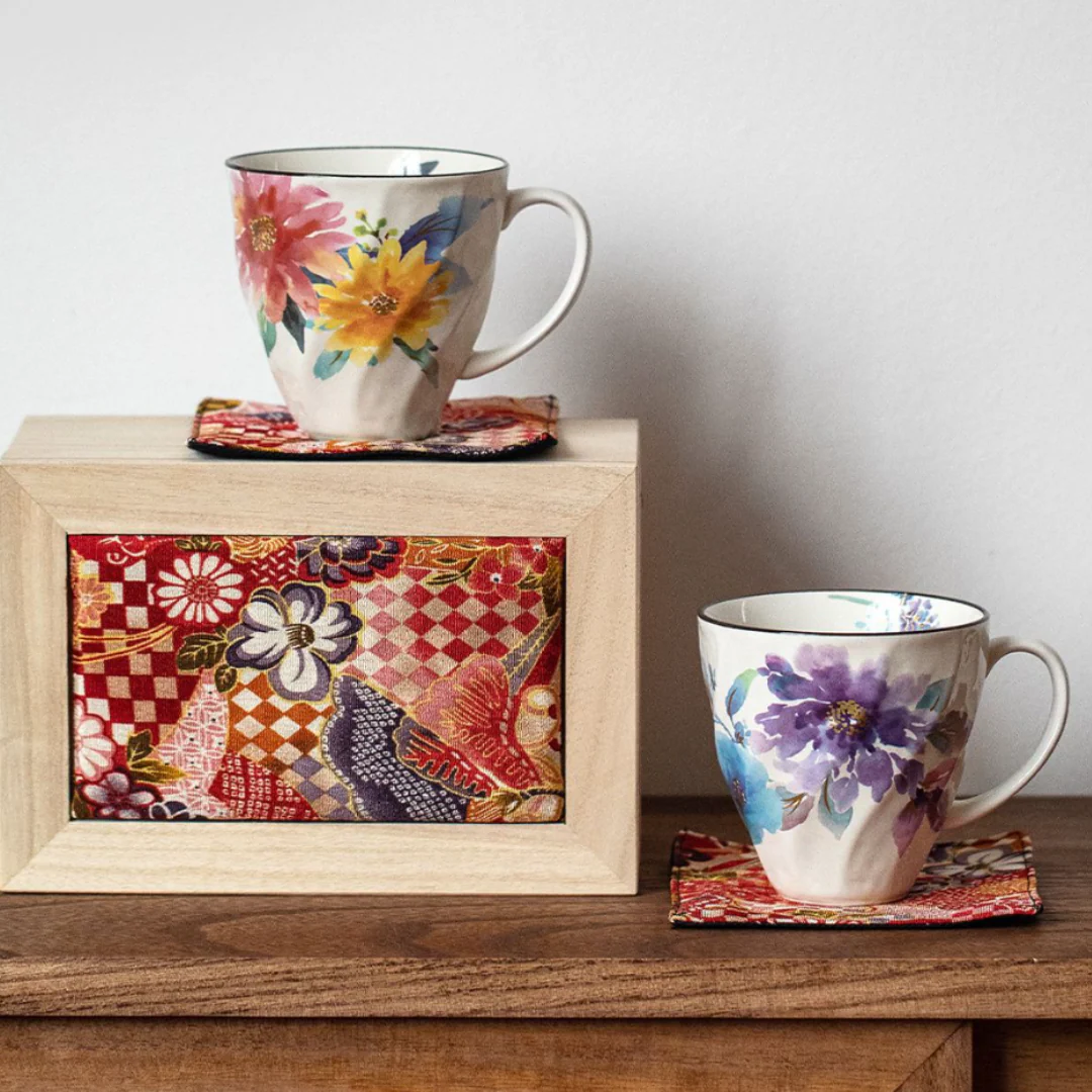 Mino Ware Floral Series Mug Gift Set - Image 11