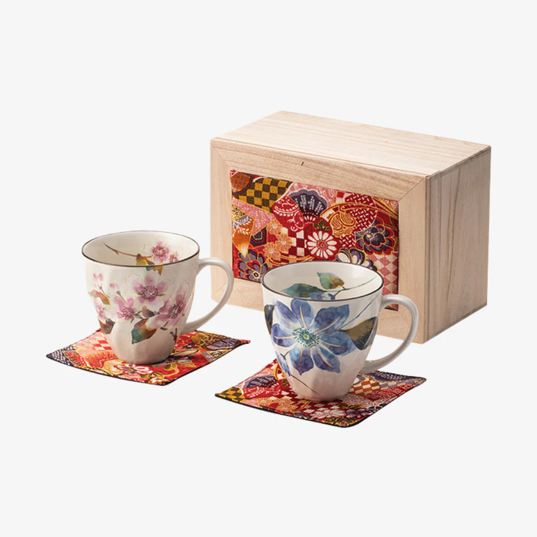Mino Ware Floral Series Mug Gift Set - Image 13