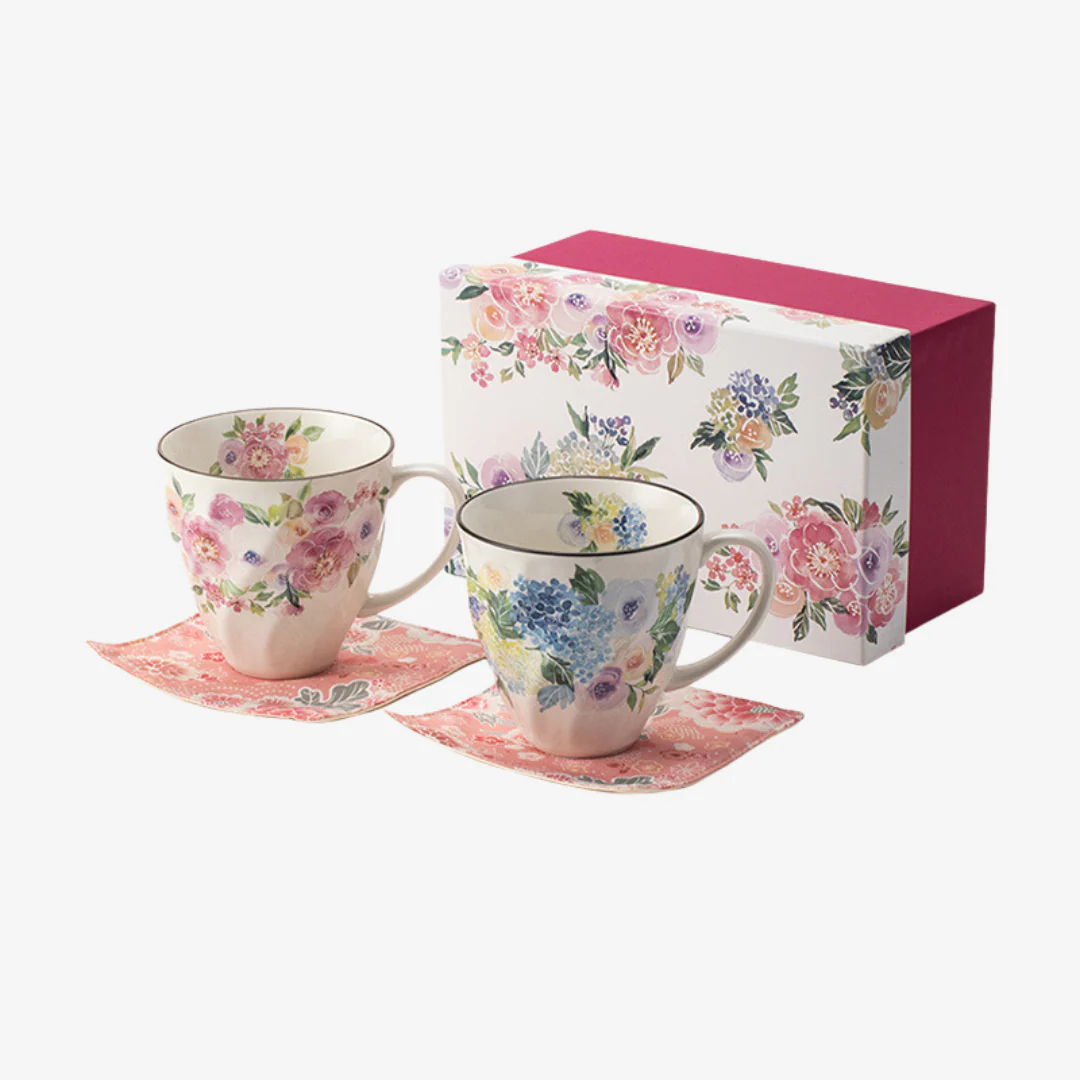Mino Ware Floral Series Mug Gift Set - Image 15