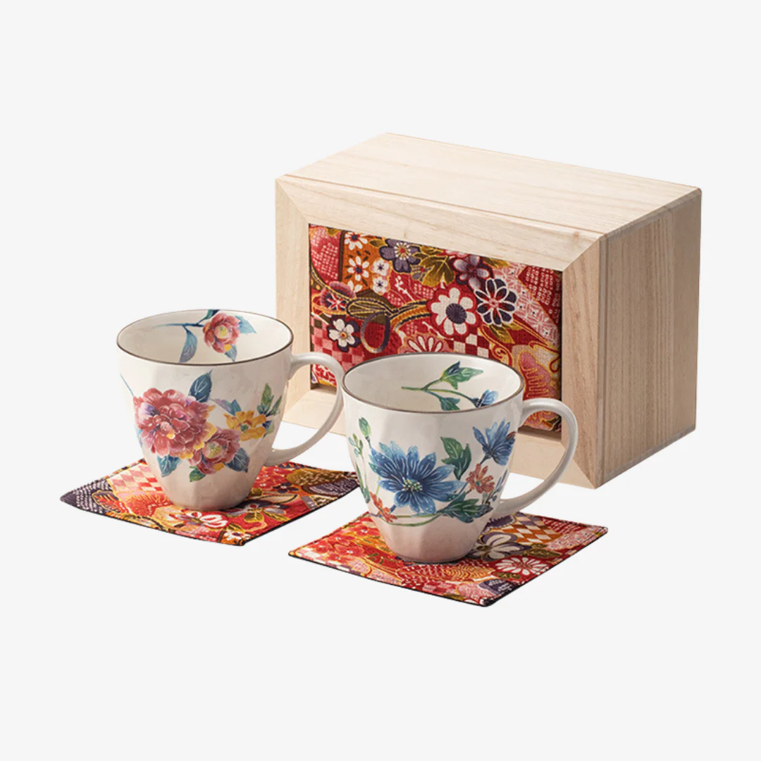 Mino Ware Floral Series Mug Gift Set - Image 17