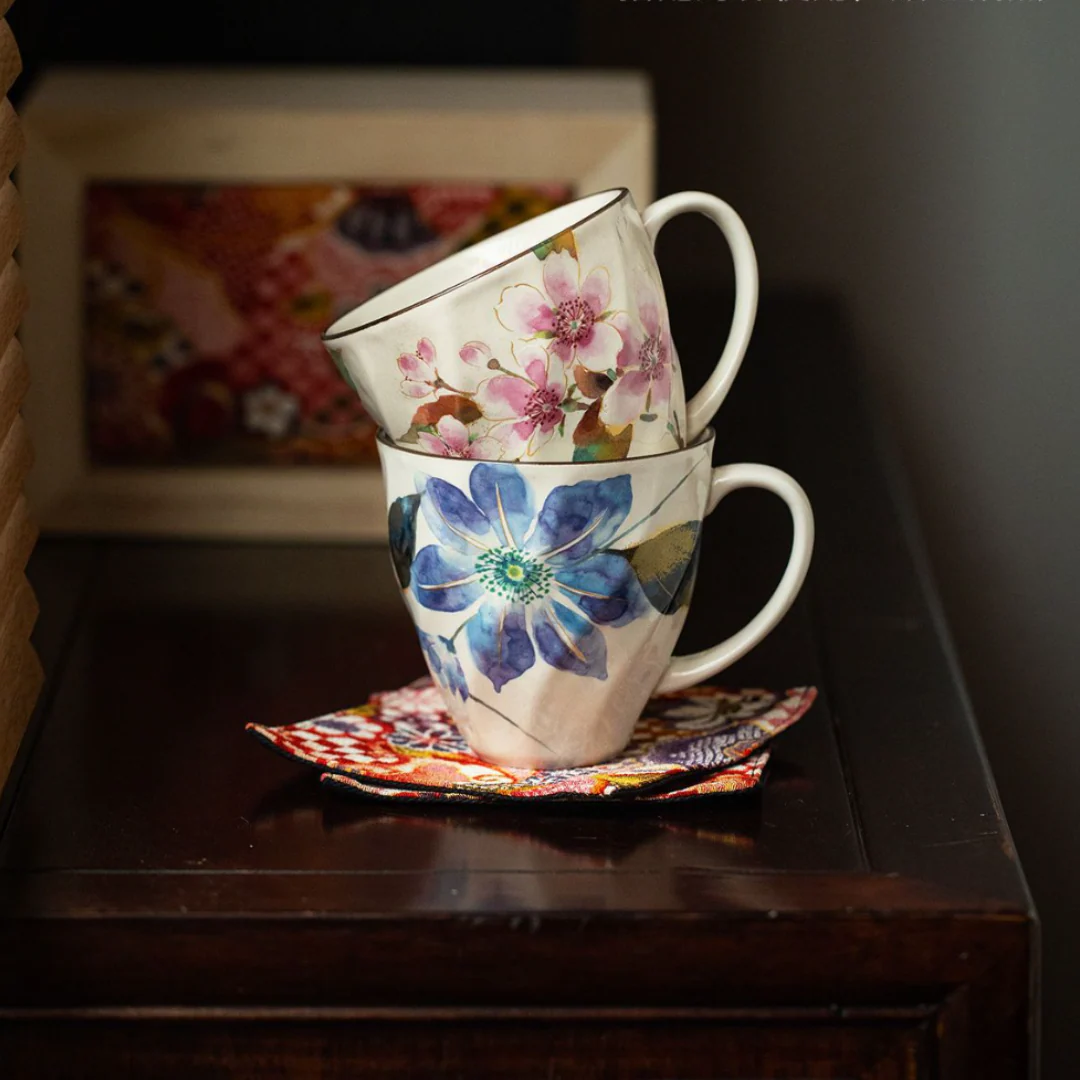 Mino Ware Floral Series Mug Gift Set - Image 3