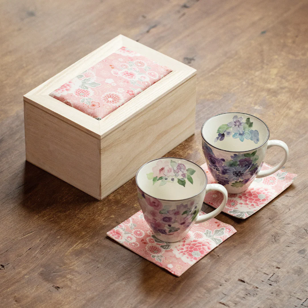 Mino Ware Floral Series Mug Gift Set - Image 7