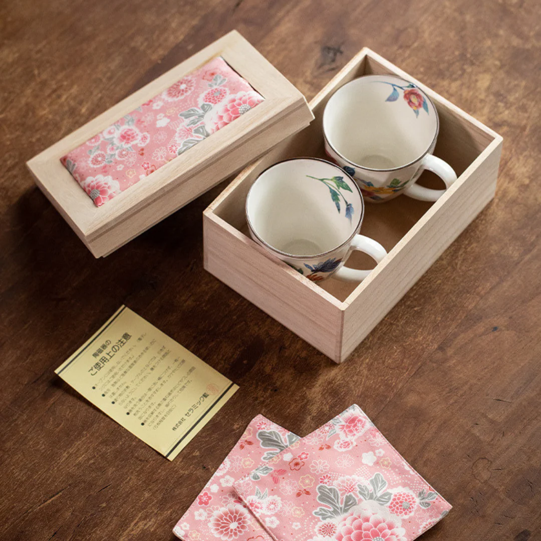 Mino Ware Floral Series Mug Gift Set - Image 8
