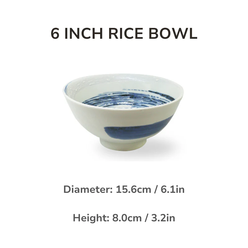 Mino Ware Funshuki Seiryuu Series Underglaze Bowl and Plate Set - Image 16