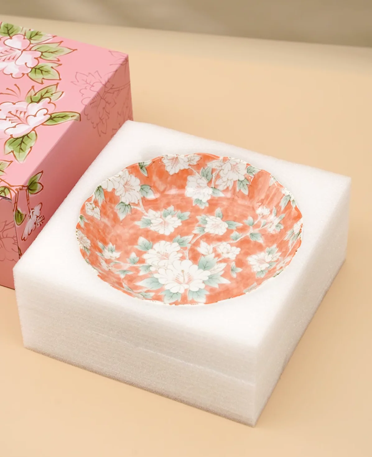 Mino Ware Hibiscus Flower Series Plate Gift Set - Image 4