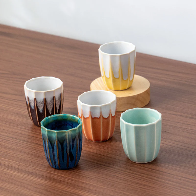 Mino Ware Kiln-Glazed Ceramic Tea Cup Gift Set - Image 3