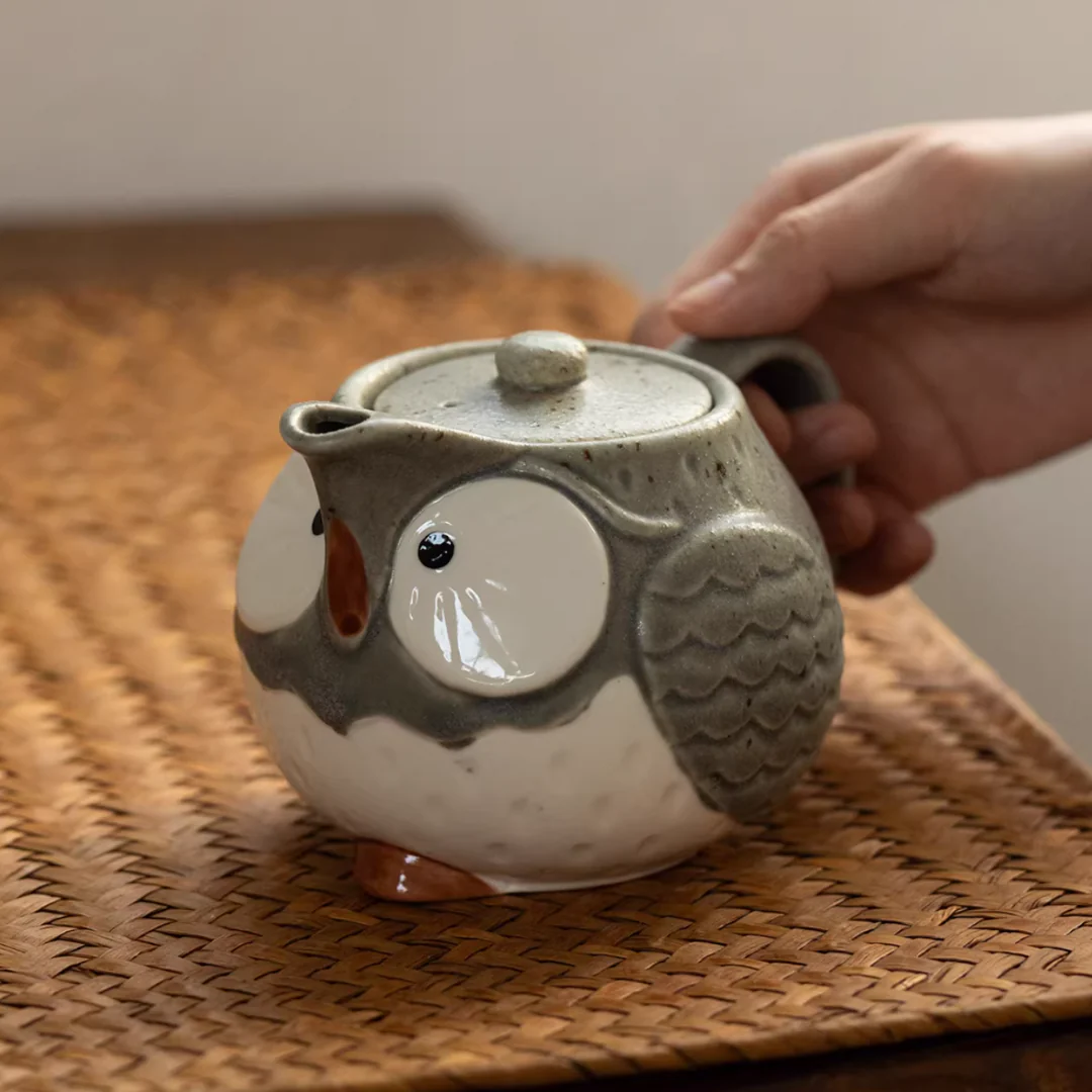 Mino Ware Owl Tea Set - Image 4