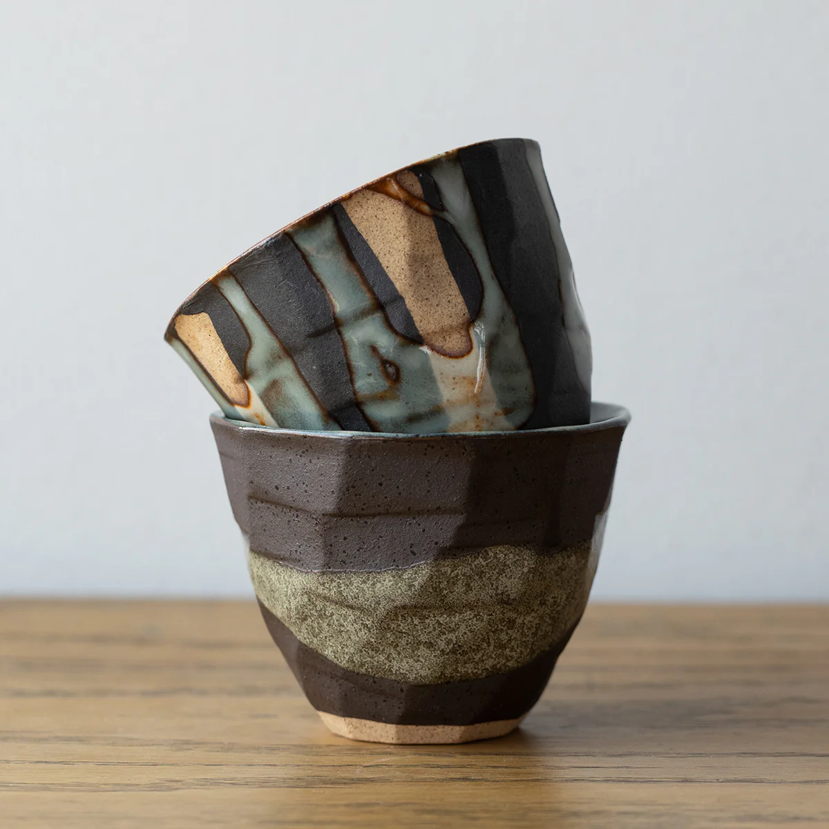 Mino Ware Rustic Ryuun Tokusa Coffee Cup - Image 4