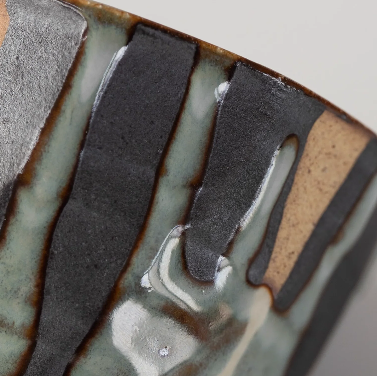 Mino Ware Rustic Ryuun Tokusa Coffee Cup - Image 7