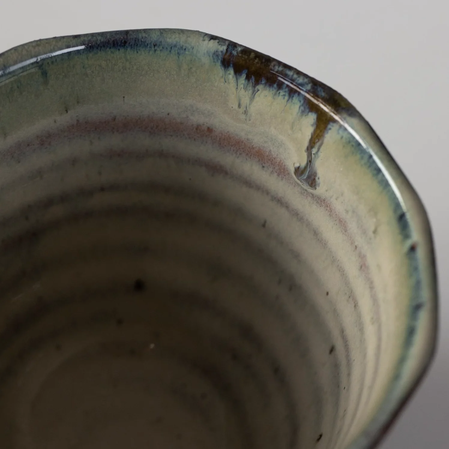 Mino Ware Rustic Ryuun Tokusa Coffee Cup - Image 8