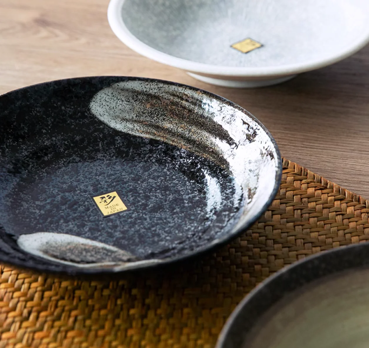 Mino Ware Rustic Vintage Ceramic Plate - Image 10