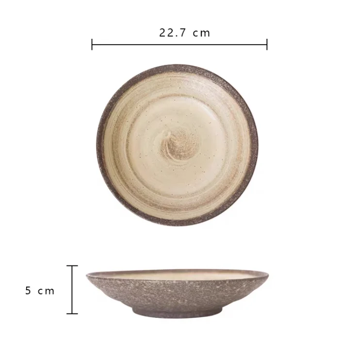 Mino Ware Rustic Vintage Ceramic Plate - Image 22